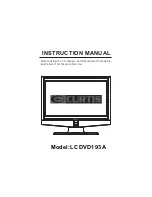 Curtis LCDVD193A Instruction Manual preview