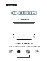 Preview for 1 page of Curtis LCDVD198 User Manual