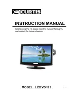 Preview for 1 page of Curtis LCDVD199 Instruction Manual