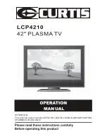 Preview for 1 page of Curtis LCP4210 Operation Manual