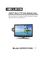 Preview for 1 page of Curtis LEDVD1339A Instruction Manual