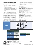 Предварительный просмотр 2 страницы Curtis LIGD Specification Sheet