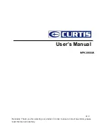 Preview for 1 page of Curtis MPK2066UK User Manual