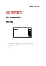 Curtis MW906 Owner'S Manual предпросмотр