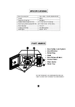 Предварительный просмотр 8 страницы Curtis MW906 Owner'S Manual