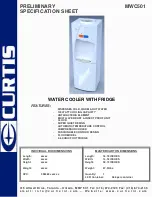 Preview for 1 page of Curtis MWC501 Specification Sheet