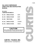 Preview for 1 page of Curtis OL 512 Operation And Instruction Manual