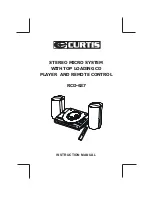 Curtis RCD-637 Instruction Manual preview