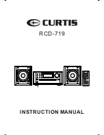 Предварительный просмотр 1 страницы Curtis RCD-719 Instruction Manual