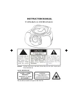 Preview for 1 page of Curtis RCD157 Instruction Manual