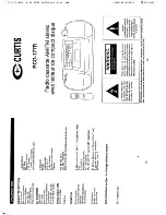 Preview for 7 page of Curtis RCD177R Instruction Manual