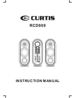 Preview for 1 page of Curtis RCD309 Instruction Manual