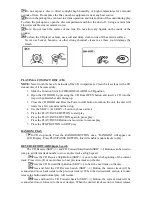 Preview for 10 page of Curtis RCD313 Operating Instructions Manual