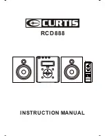 Curtis RCD888 Instruction Manual preview