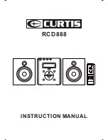 Preview for 1 page of Curtis RCD888 Instruction Manual