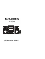 Preview for 1 page of Curtis RCD904 Instruction Manual