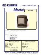 Curtis RT068 Specification Sheet preview