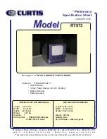 Curtis RT073 Specification Sheet preview