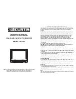 Curtis RT701A User Manual предпросмотр