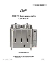 Предварительный просмотр 1 страницы Curtis RU Series User Manual