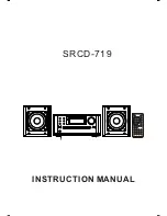 Preview for 1 page of Curtis SRCD-719 Instruction Manual