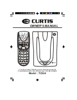 Curtis TC924 Owner'S Manual preview