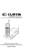 Curtis TC950 Owner'S Manual preview