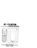 Curtis TC967 Owner'S Manual preview