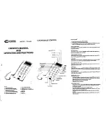 Curtis TID-855 Owner'S Manual And Operating Instructions preview