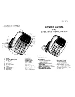 Curtis TID 875 Owner'S Manual And Operating Instructions preview