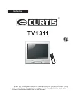 Preview for 1 page of Curtis TV1311 Manual