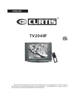 Предварительный просмотр 1 страницы Curtis TV2040F Owner'S Manual