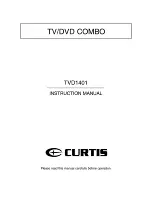 Curtis TVD1401 Instruction Manual preview