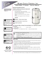 Preview for 1 page of Curtis WB-10-12 Service Manual