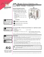 Curtis WB-14-12 Instructions preview