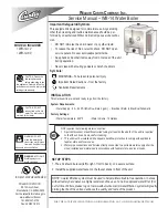 Предварительный просмотр 1 страницы Curtis WB-14-12 Service Manual