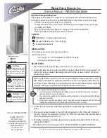 Preview for 1 page of Curtis WB5NL Service Manual