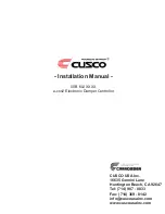 CUSCO 00B 60J Series Installation Manual preview