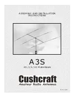 CUSHCRAFT A3S Assembly And Installation Instructions Manual preview