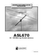 CUSHCRAFT ASL670 Assembly And Installation Instructions Manual предпросмотр