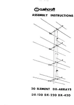 CUSHCRAFT DX-120 Assembly Instructions Manual preview