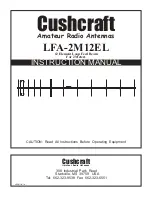 CUSHCRAFT LFA-2M12EL Instruction Manual preview