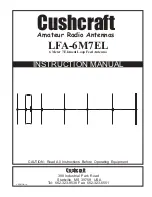 CUSHCRAFT LFA-6M7EL Instruction Manual preview