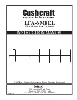 CUSHCRAFT LFA-6M8EL Instruction Manual preview