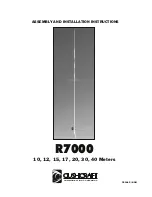 CUSHCRAFT R7000 Assembly And Installation Instructions Manual preview