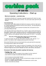 Preview for 3 page of Cushion Pack CP 320 S2i Operating Instructions Manual