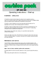 Preview for 6 page of Cushion Pack CP 320 S2i Operating Instructions Manual