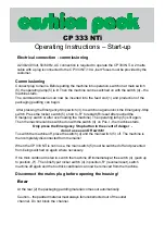 Preview for 3 page of Cushion Pack CP 333 NTi Operating Instructions Manual