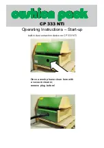 Preview for 6 page of Cushion Pack CP 333 NTi Operating Instructions Manual