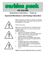 Preview for 9 page of Cushion Pack CP 333 NTi Operating Instructions Manual